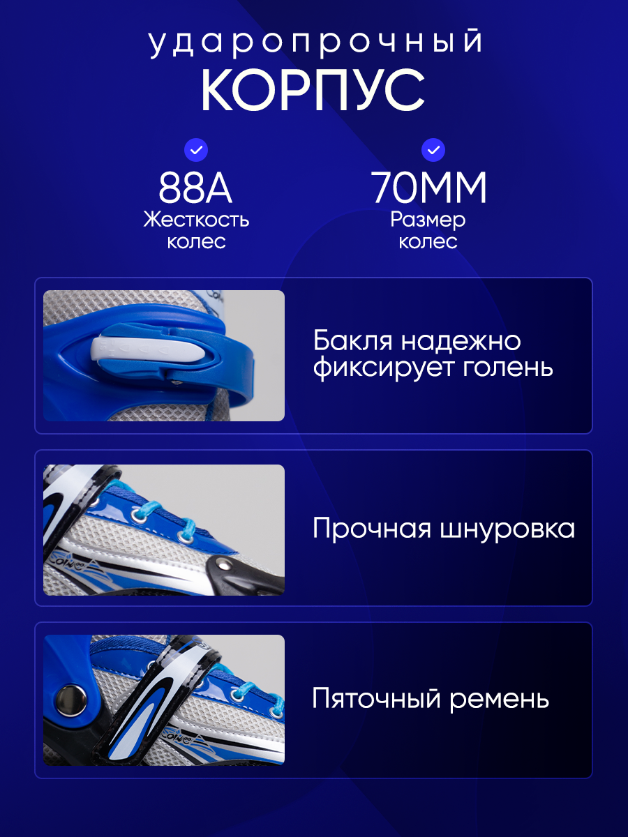 Роликовые коньки Saimaa 39-42 - фото 3