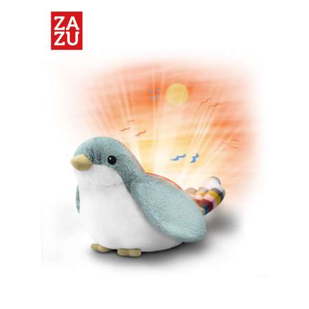 Игрушка ночник, проектор ZAZU Воробей Шалли