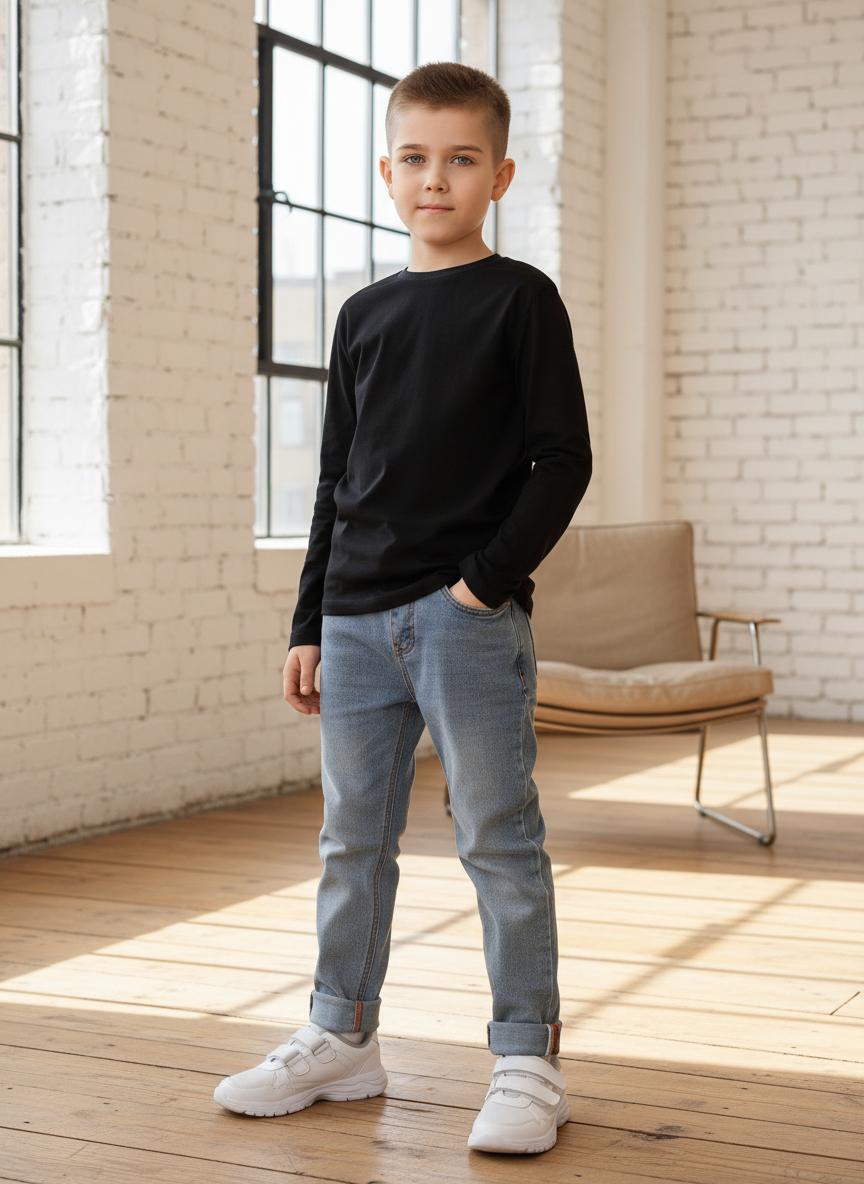 Лонгслив Утенок 698 черный - фото 1