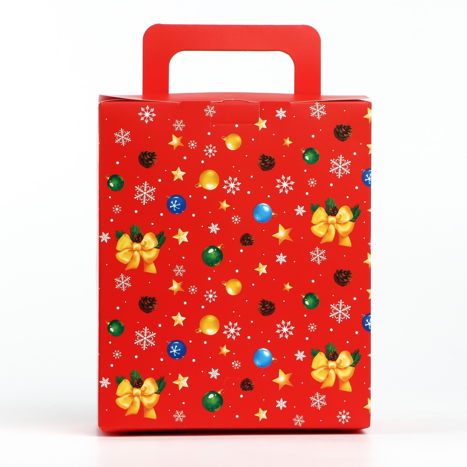 Коробка складная с 3D эффектом Дарите Счастье "Новогодний венок", 18 х 15 х 7,5 см - фото 3