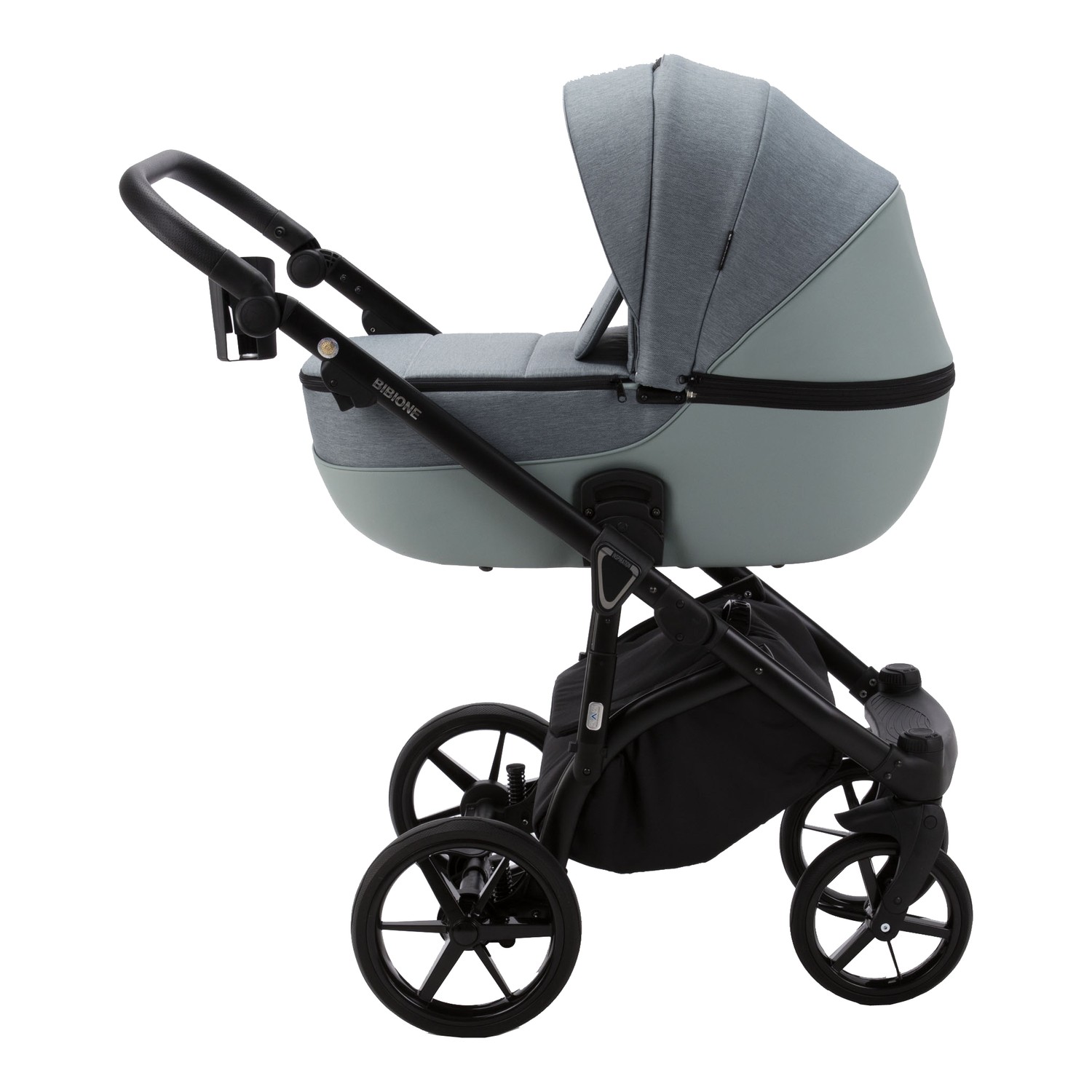 Коляска 2в1 Adamex Bibione Lux серый - фото 3