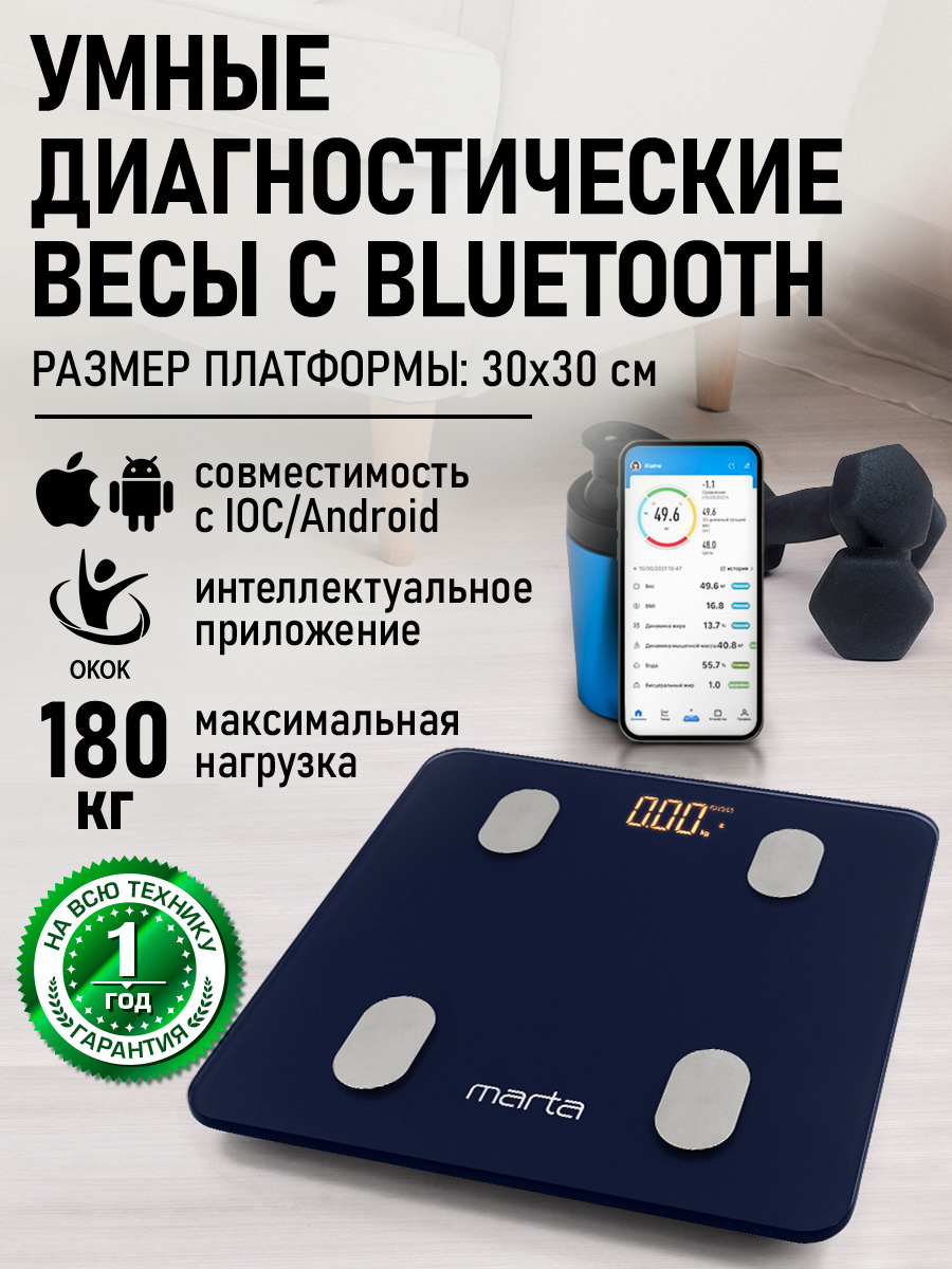 Весы напольные MARTA MT-1606 - фото 2