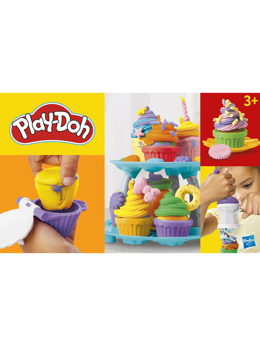 Масса для лепки Hasbro Play-Doh Кексы с подставкой - фото 15