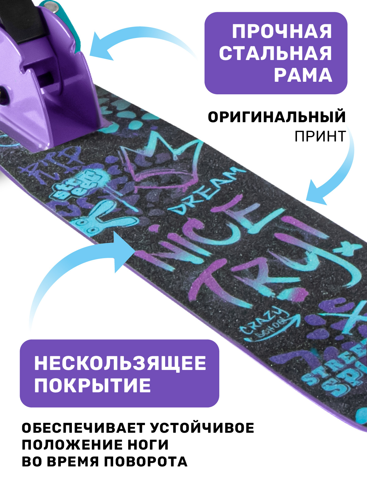 Самокат CITYRIDE двухколесный - фото 5