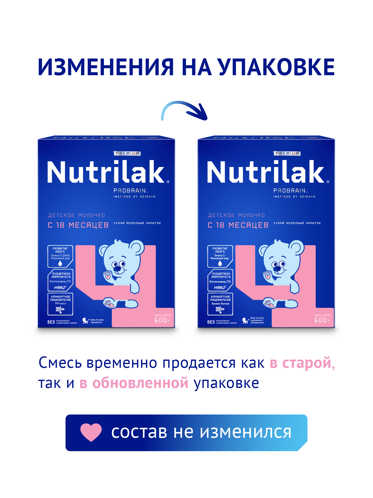 Смесь молочная Nutrilak Premium 4 600г с 18месяцев - фото 2