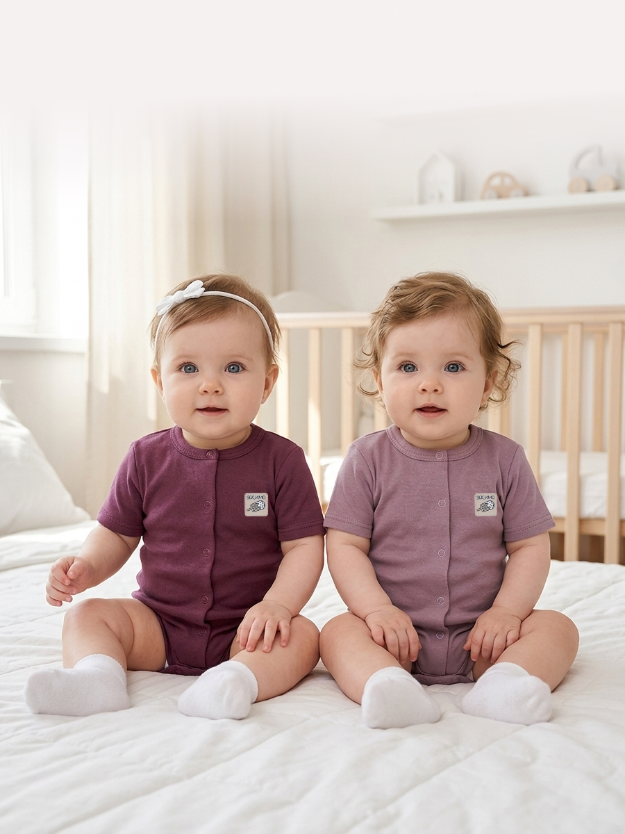 Изображение товара Комплект боди с коротким рукавом для новорожденных 2 шт Эскимо 86 Изображение товара Комплект боди с коротким рукавом для новорожденных 2 шт Эскимо 86