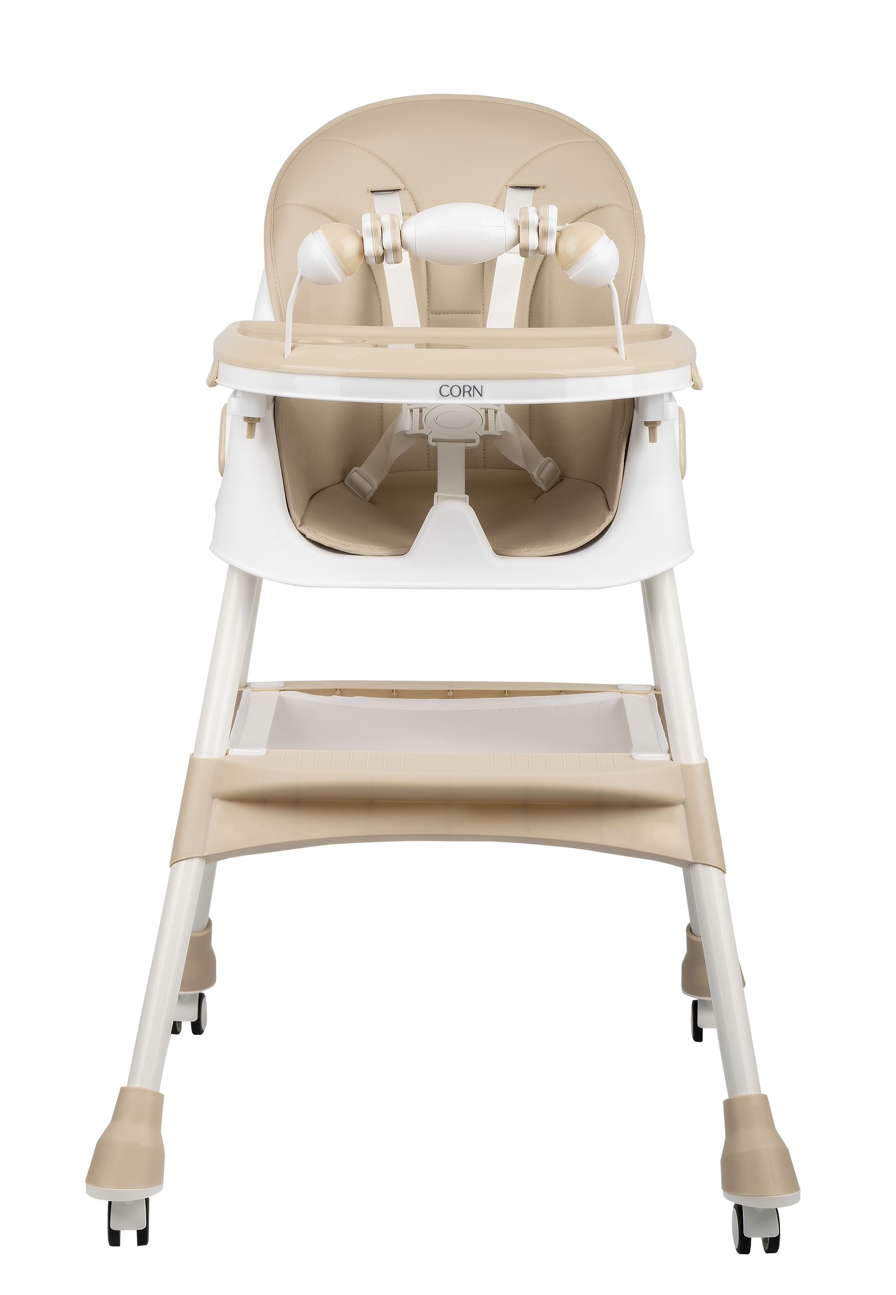 Стульчик для кормления Indigo Corn бежевый - фото 3