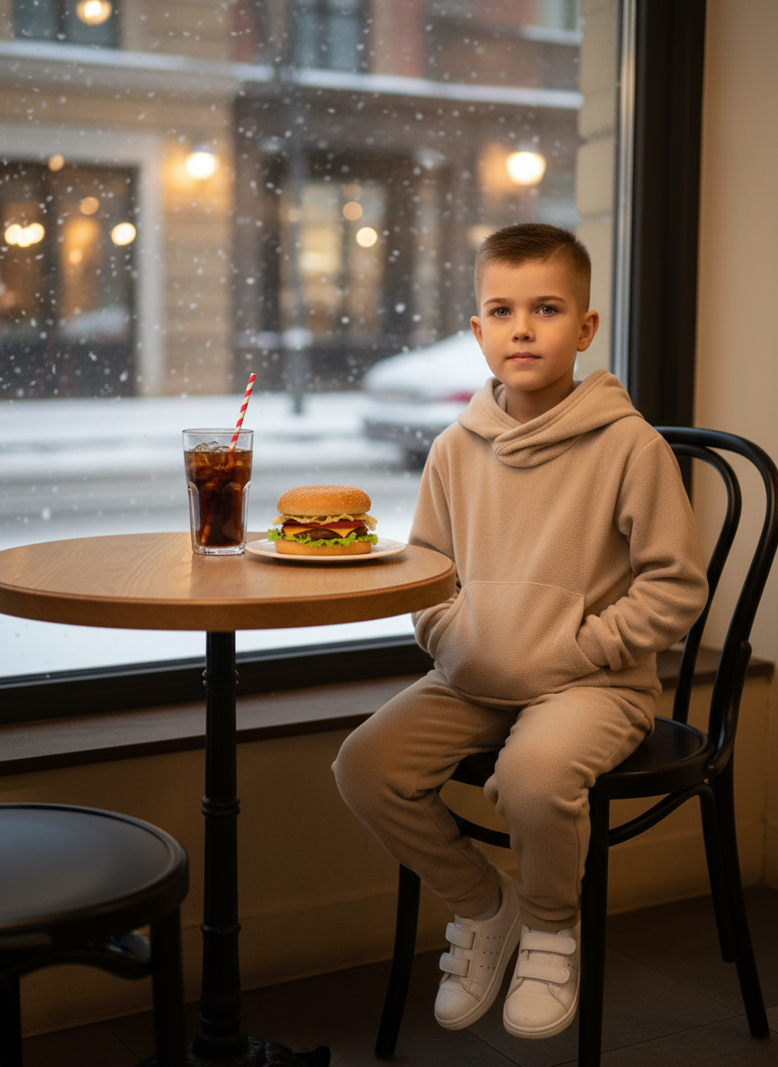 Худи и брюки Утенок 7043г(ш) какао - фото 3