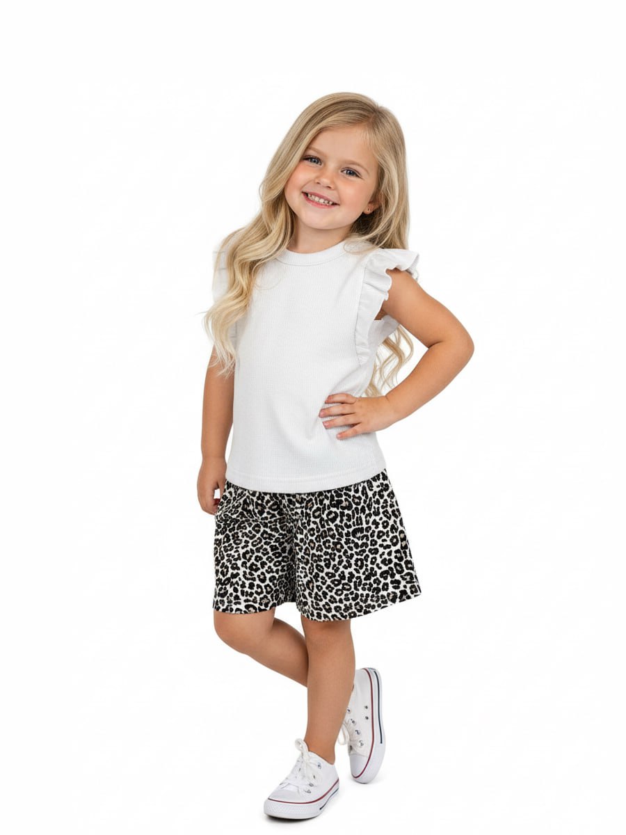 Костюм VEDDI 2078кш/2115и-2025 белый/леопард - фото 1