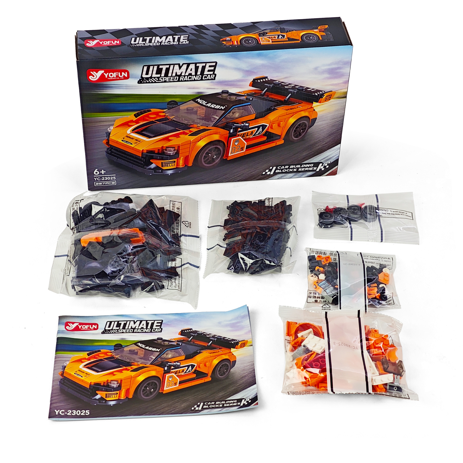 Конструктор Гоночная машина 357 дет. - фото 4