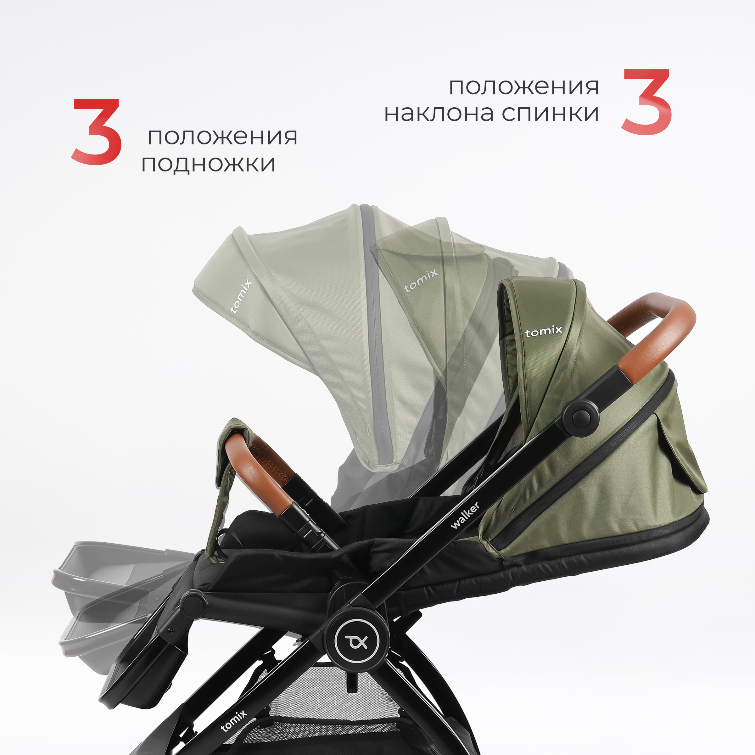 Коляска 2в1 Tomix Walker lux - фото 2