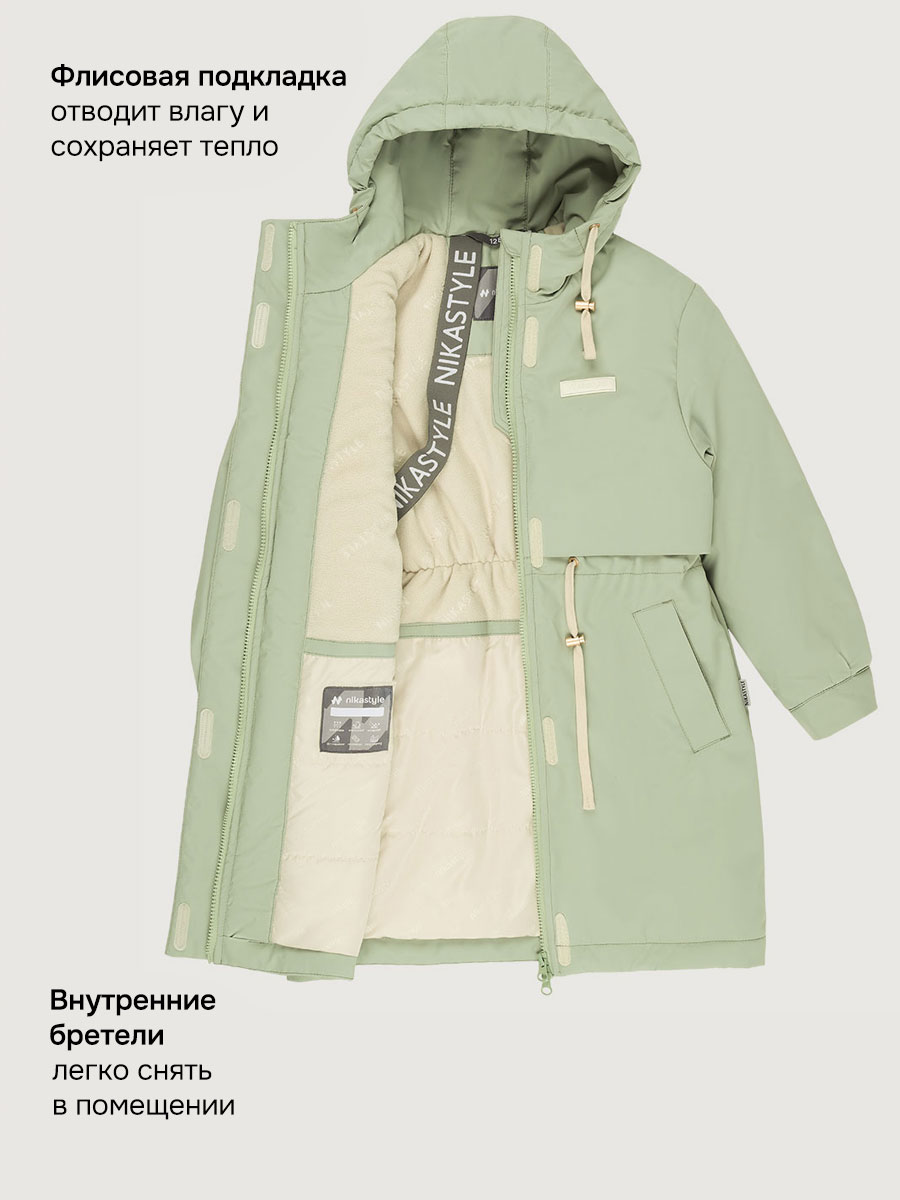 Парка NIKASTYLE 5м3826 фисташка - фото 5