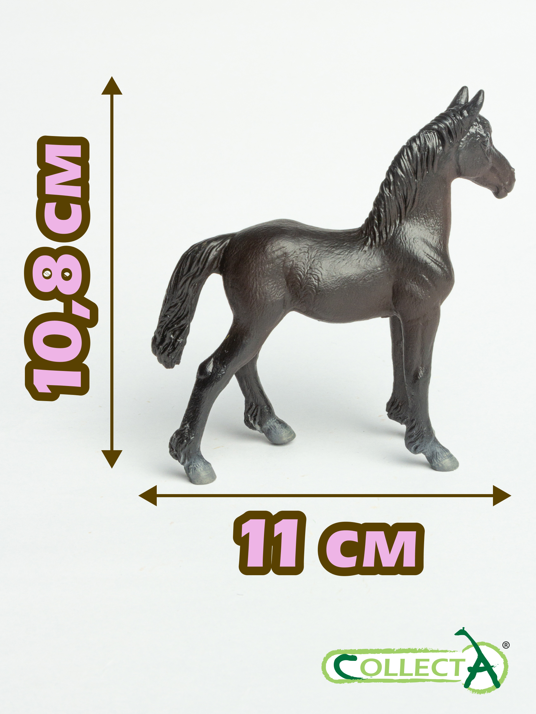 Фигурка Collecta Жеребёнок Фризской лошади - фото 2