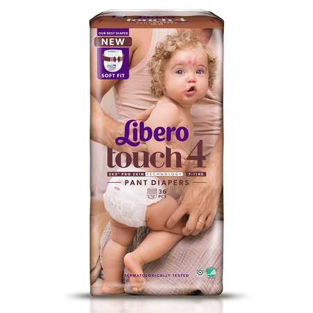 Трусики Libero 4 (7-11 кг) 36 шт.