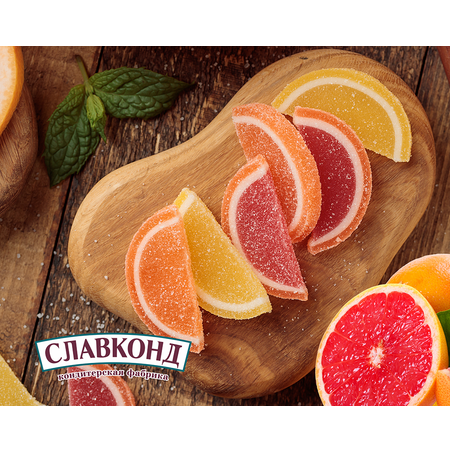Мармеладные дольки Люби лето со вкусом лимона 250 грамм