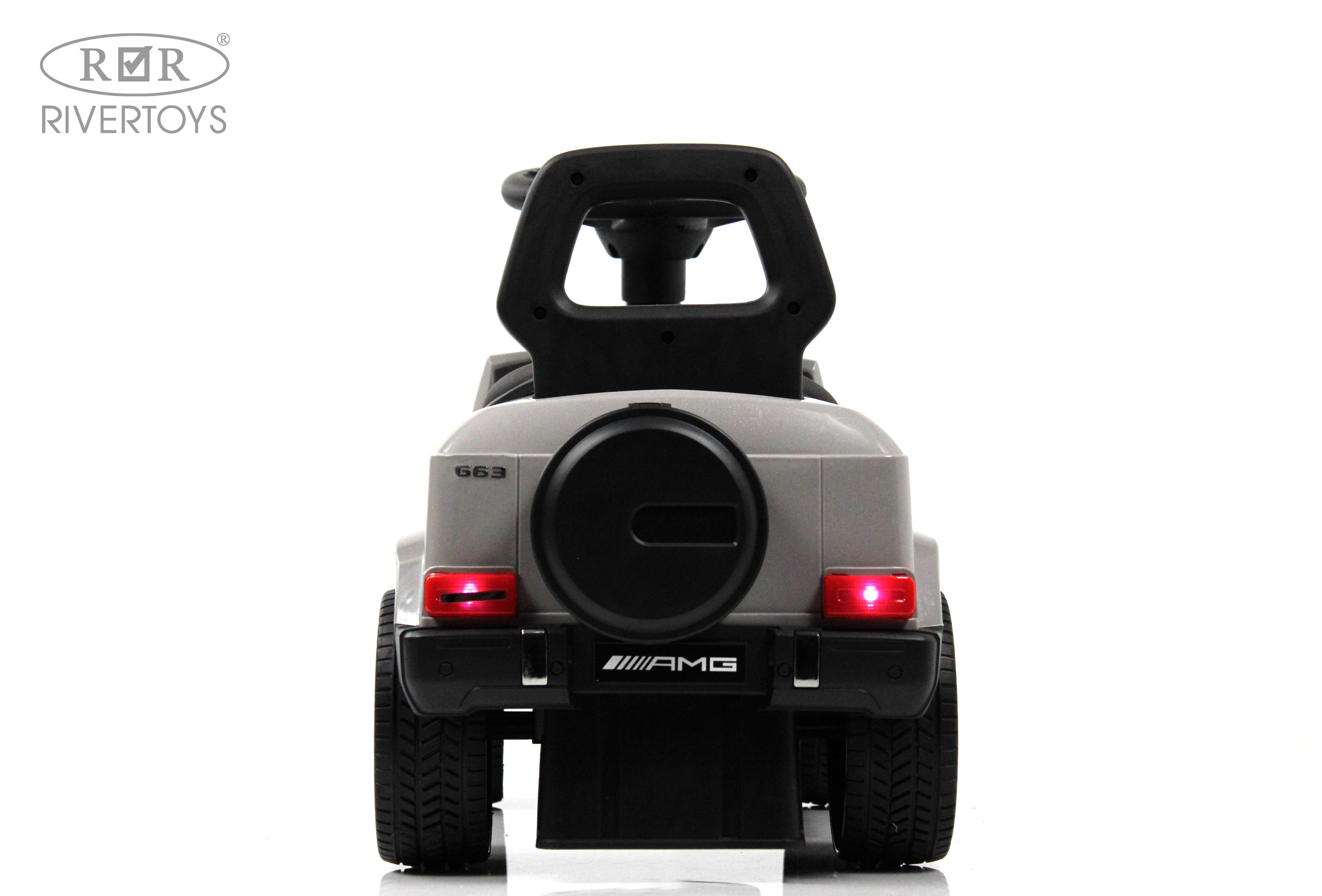 Каталка RIVERTOYS Mercedes-Benz G63 Grey Diamond серый - фото 17