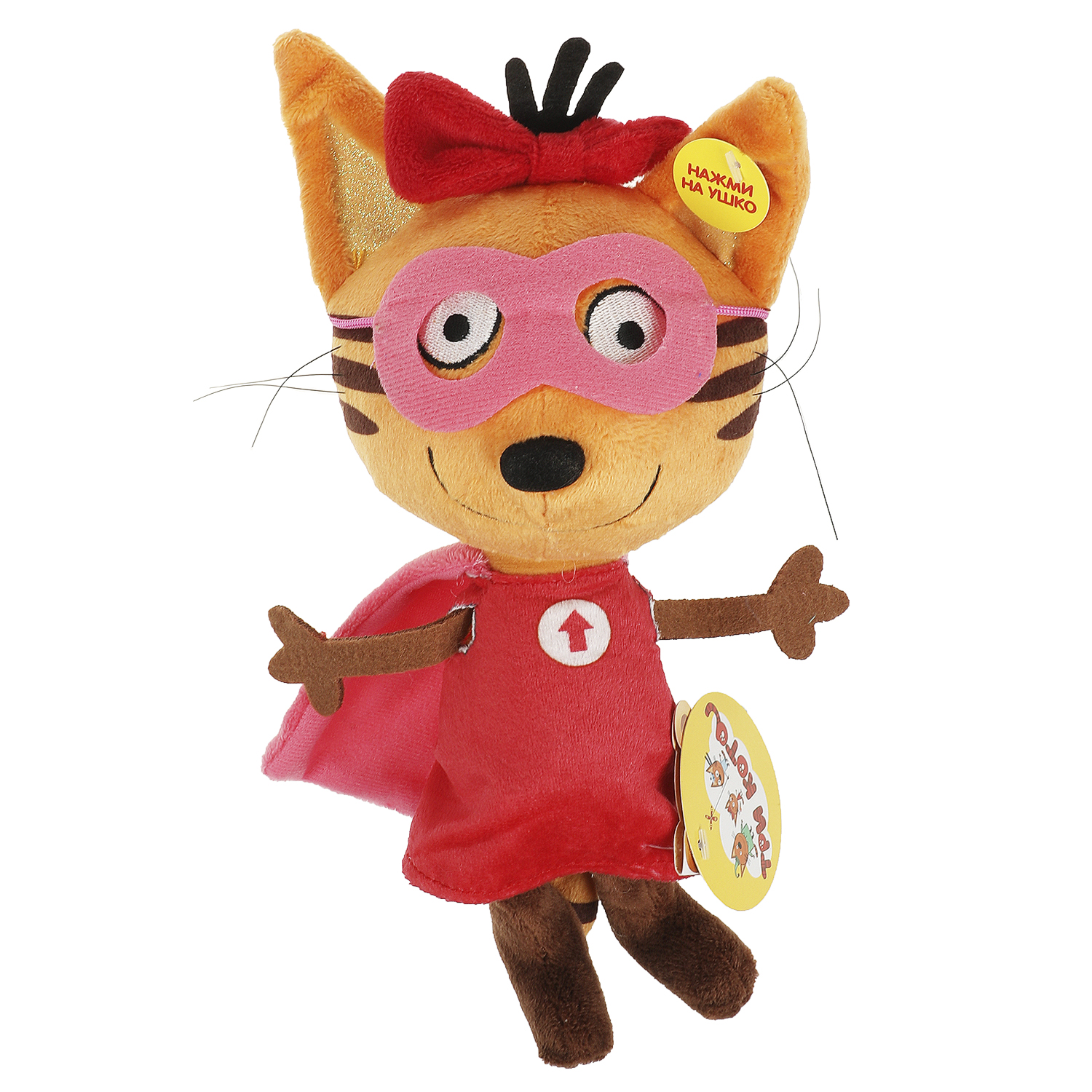 Мягкая игрушка Мульти Пульти котик Карамелька - фото 4