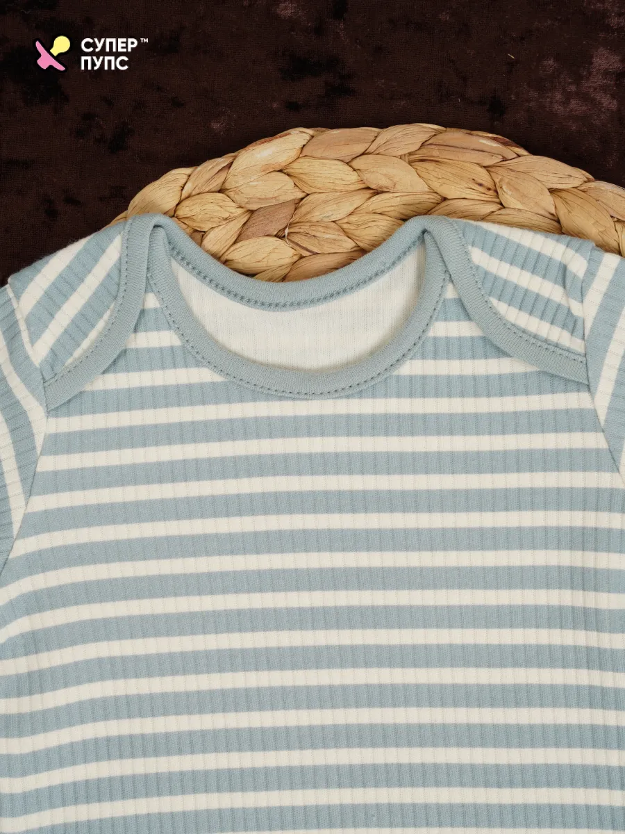 Боди 3 шт Супер Пупс нбр/3пр/бд/коррук/2026/ромашки - фото 24