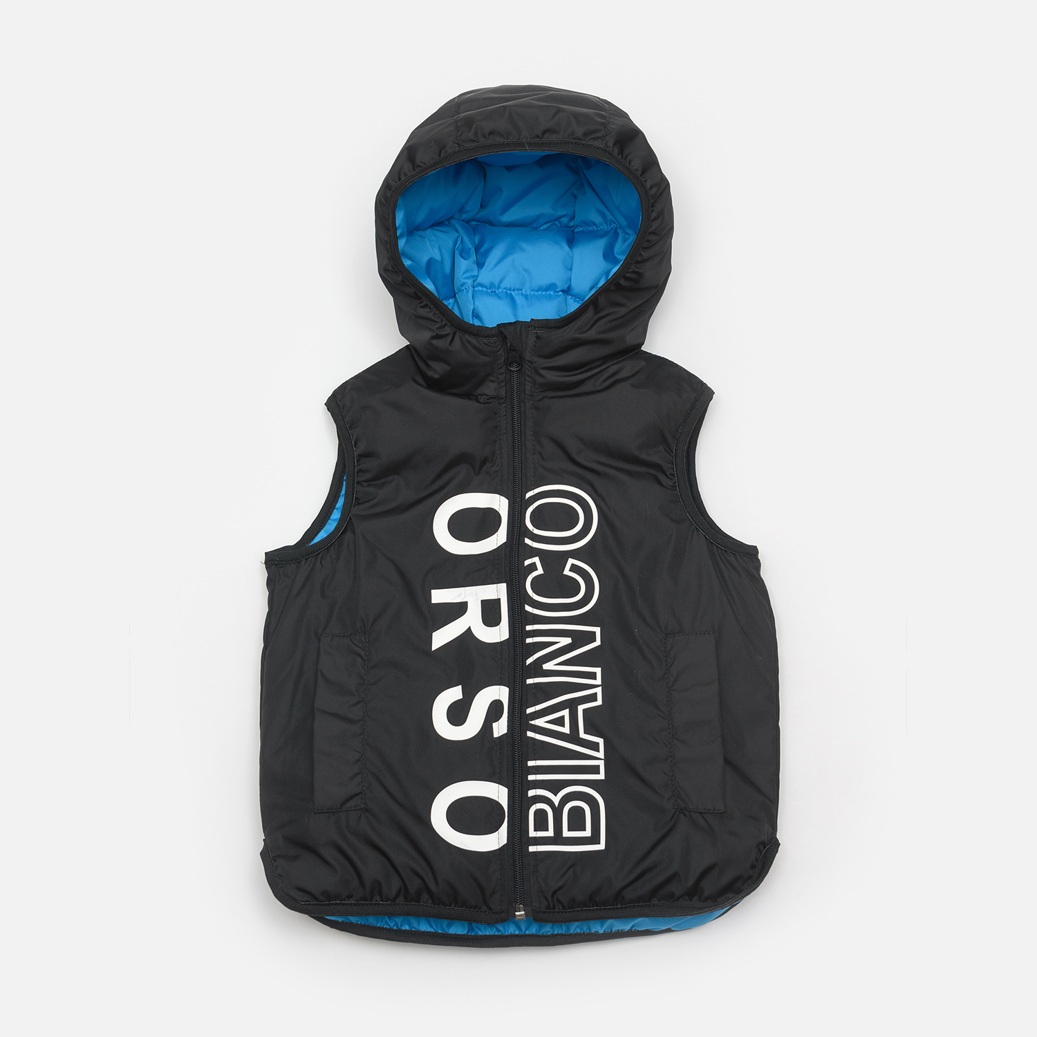 Жилет двусторонний Orso Bianco OB31035-12_ярк.синий/черный - фото 5