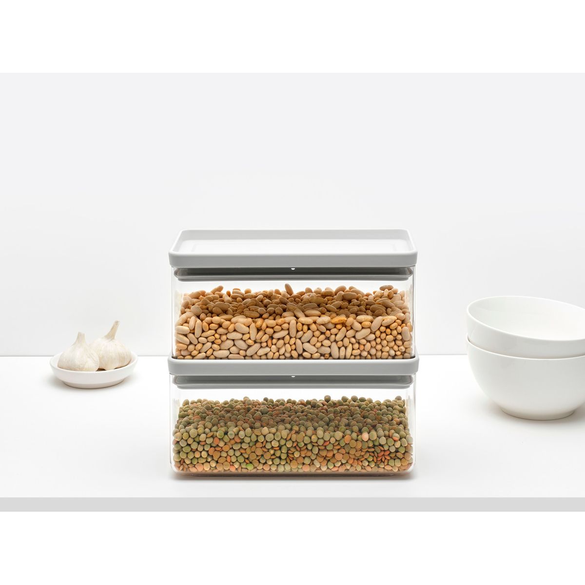 Контейнер модульный Brabantia Tasty+ 1,5л светло-серый 230608 - фото 6
