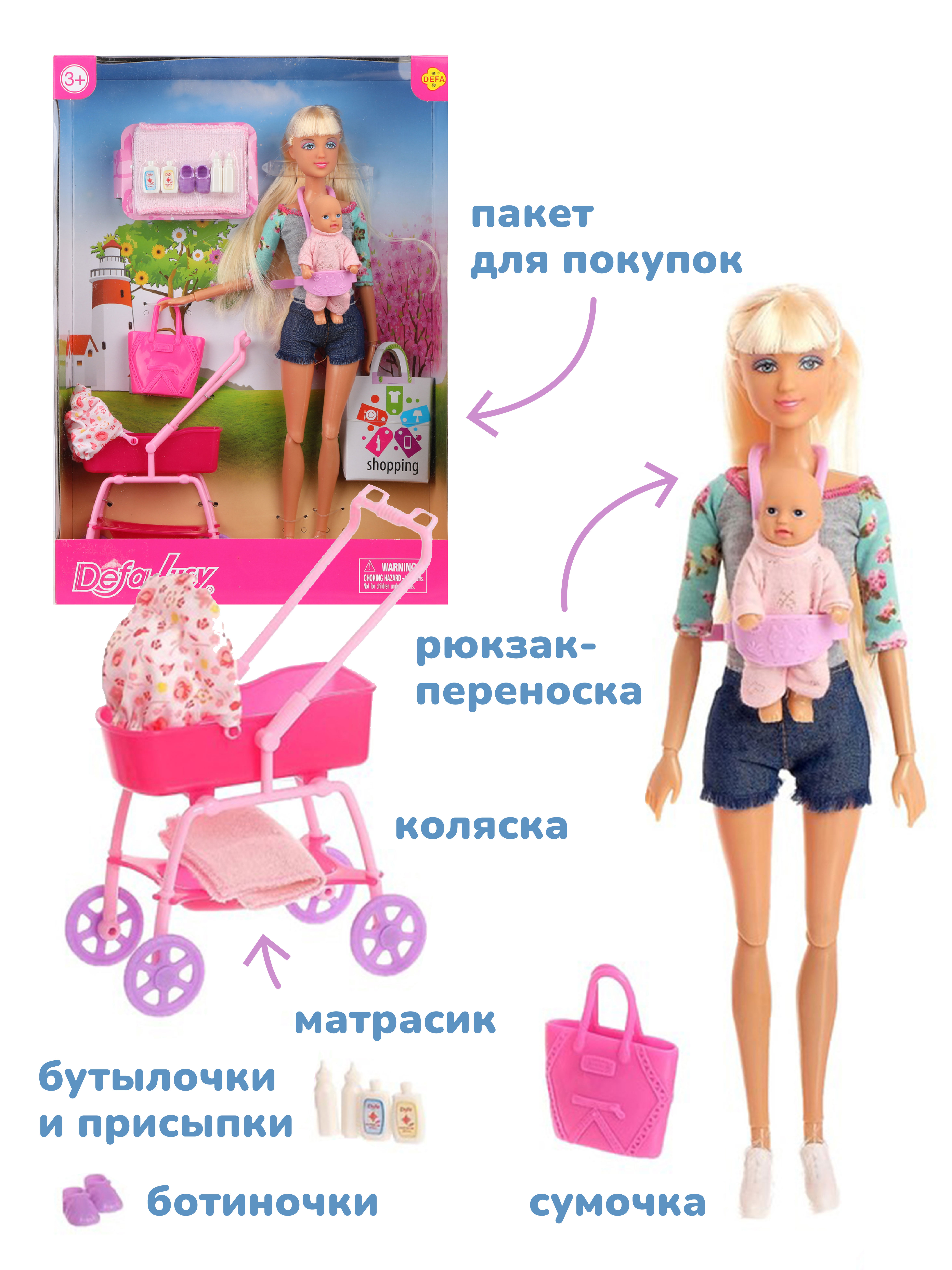 Кукла модельная Defa Lucy высота 30 см 42293 - фото 3