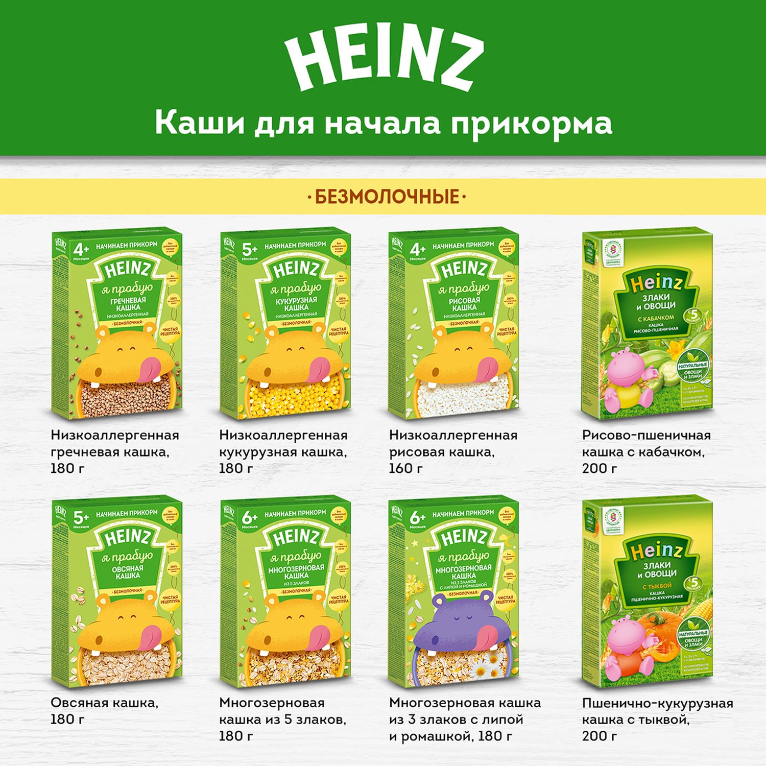 Каша молочная Heinz 5 злаков-банан-яблоко 200г с 6месяцев - фото 11