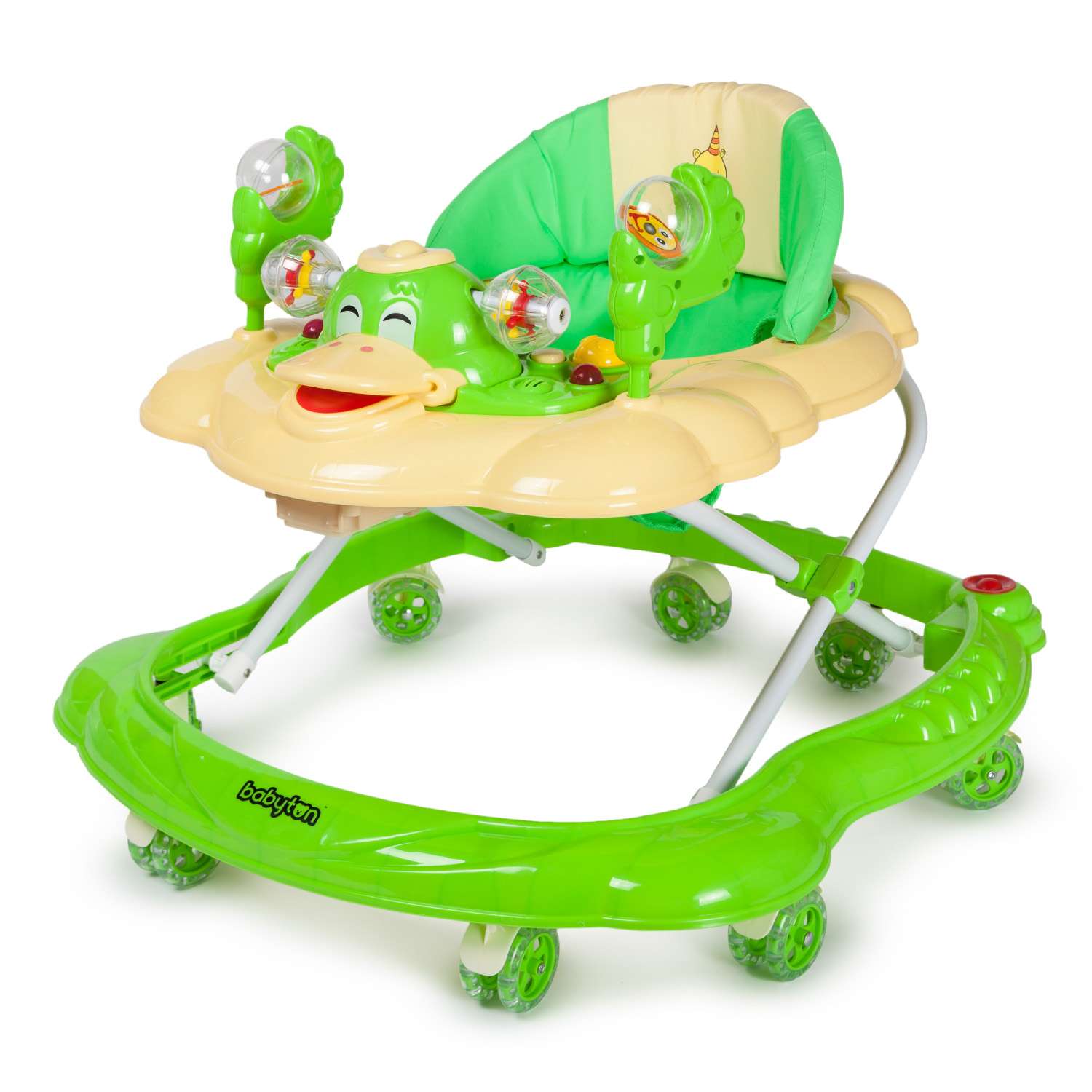 Ходунки Babyton QUACK цв. GREEN+BEIGE - фото 1