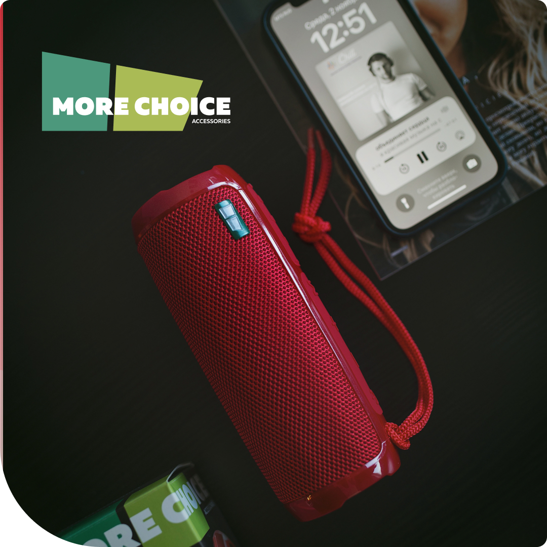 Колонка Bluetooth More Choice BS22 Red - фото 4