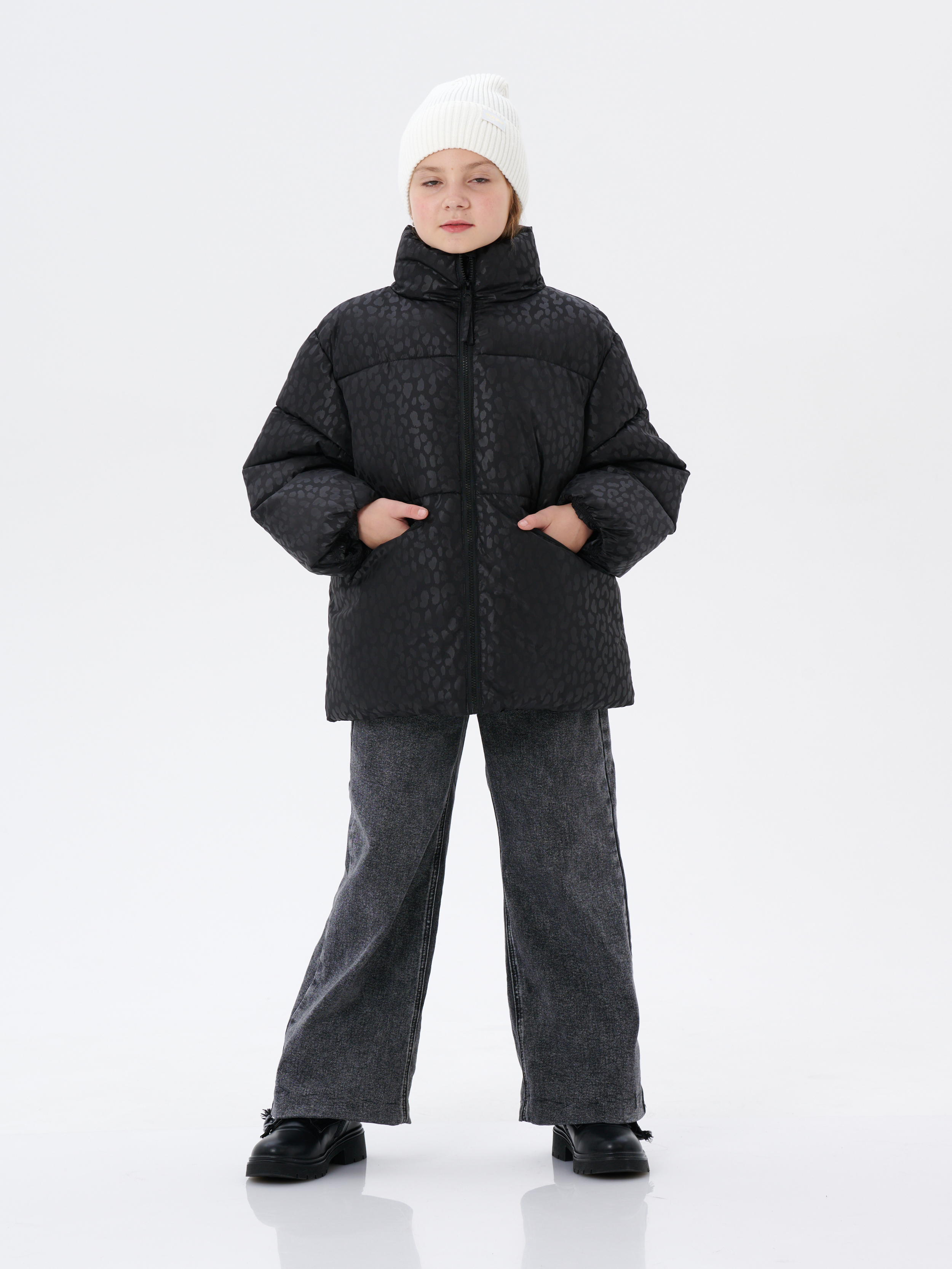 Куртка КрутышОк Т-066 черный леопард - фото 11