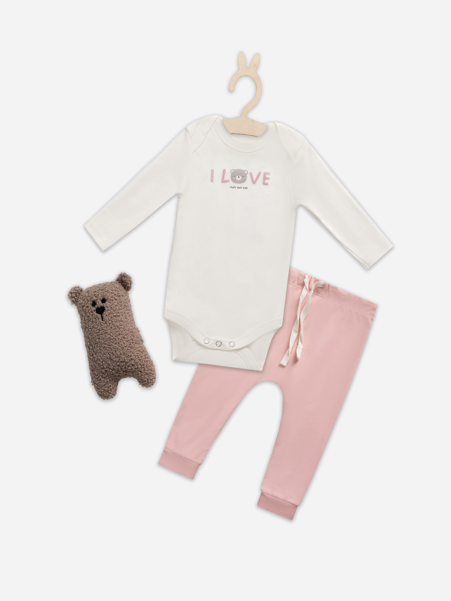 Комплект Mark Formelle (Марк Формэль) 89404/молочный +серебристо -розовый +печать - фото 1