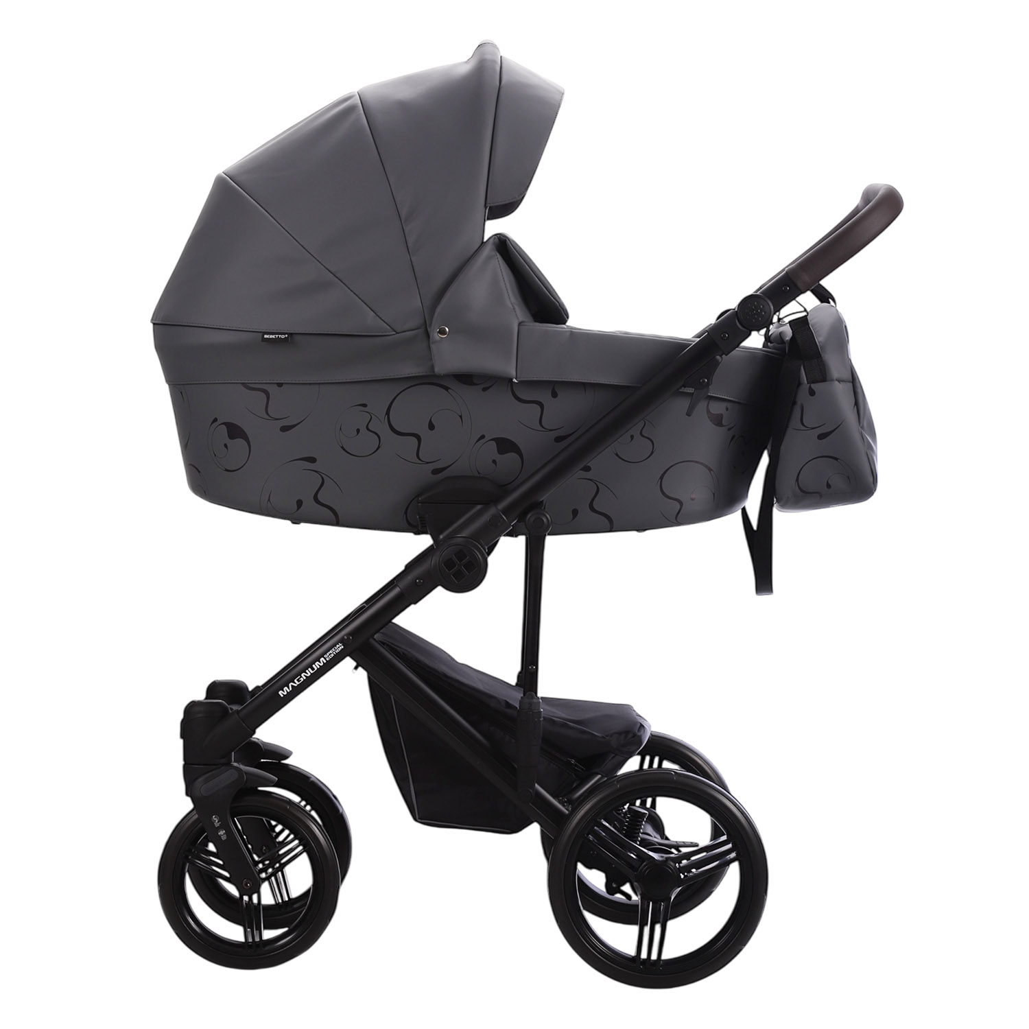 Коляска 2в1 Bebetto Magnum Light SE Pro серый - фото 3