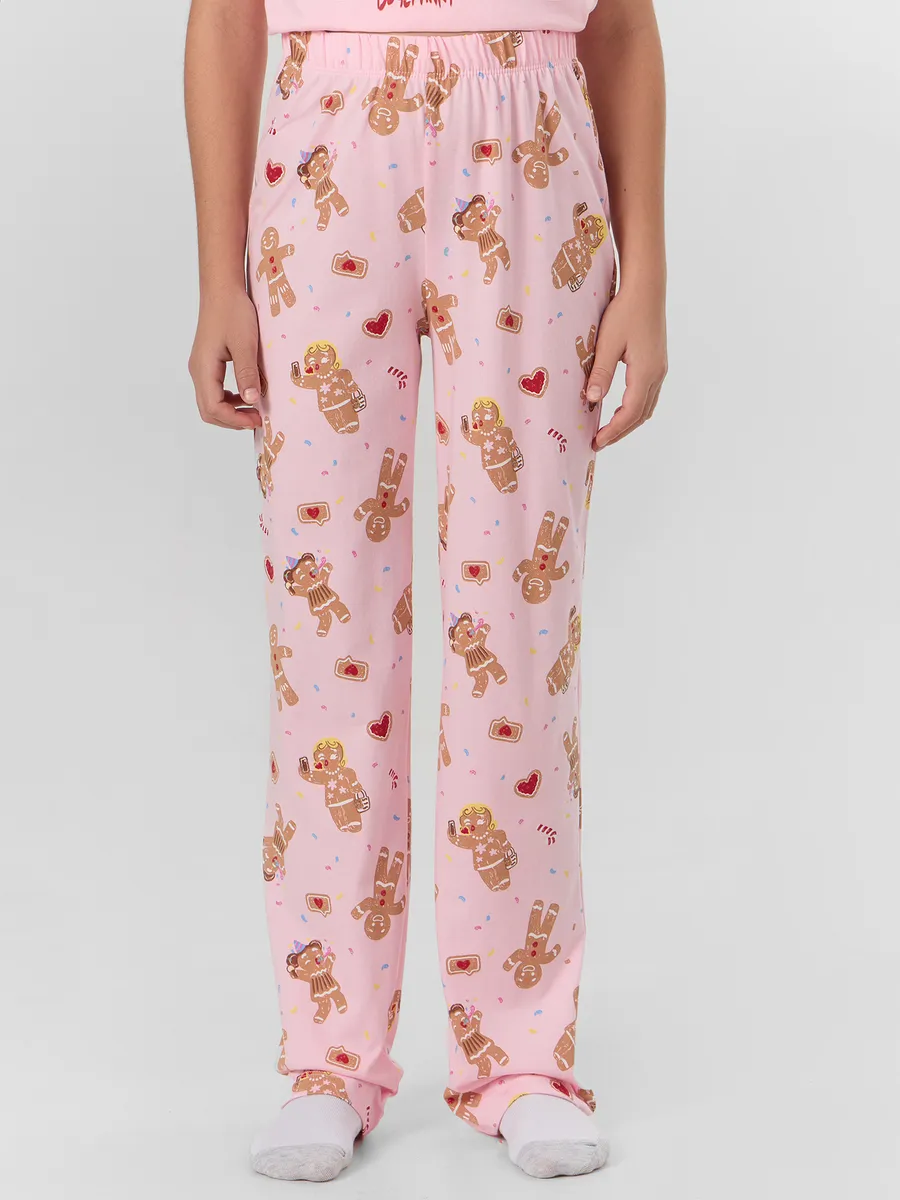 Пижама Mark Formelle (Марк Формэль) 567755/розовая сказка +печенье на розовом - фото 5