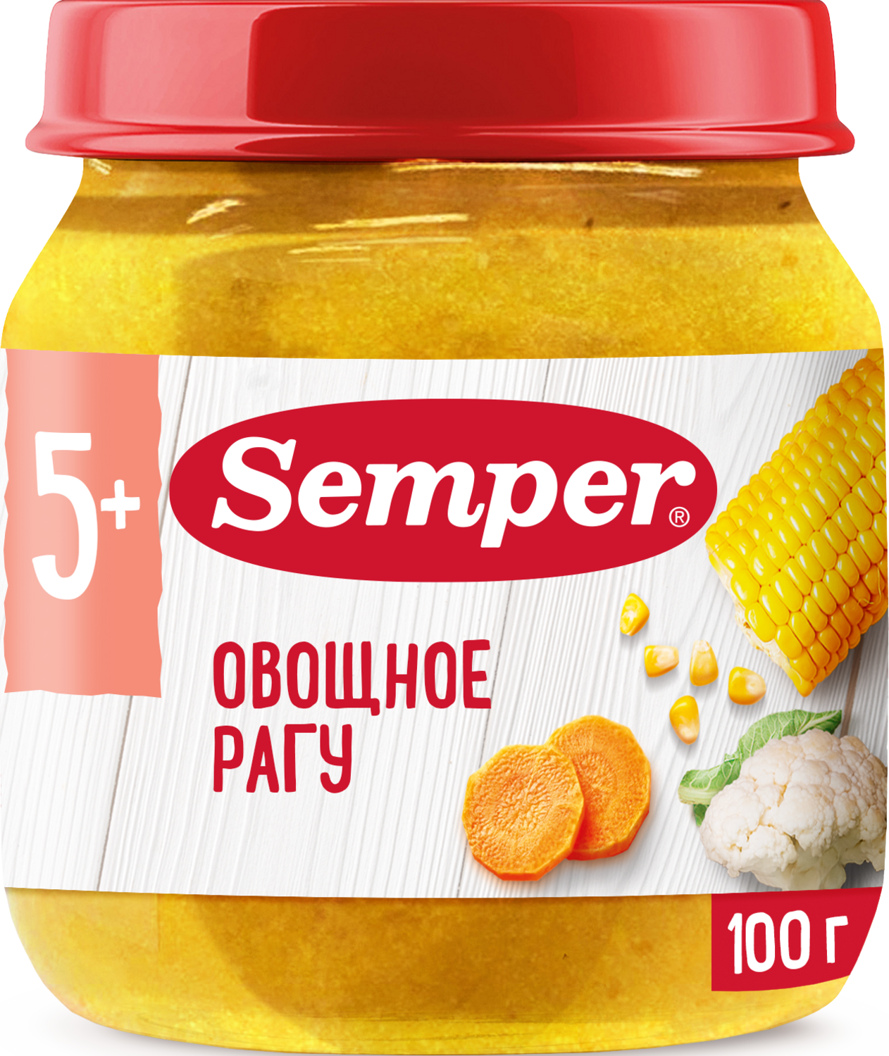 Пюре Semper Овощное рагу с 5 мес 100 г - фото 1