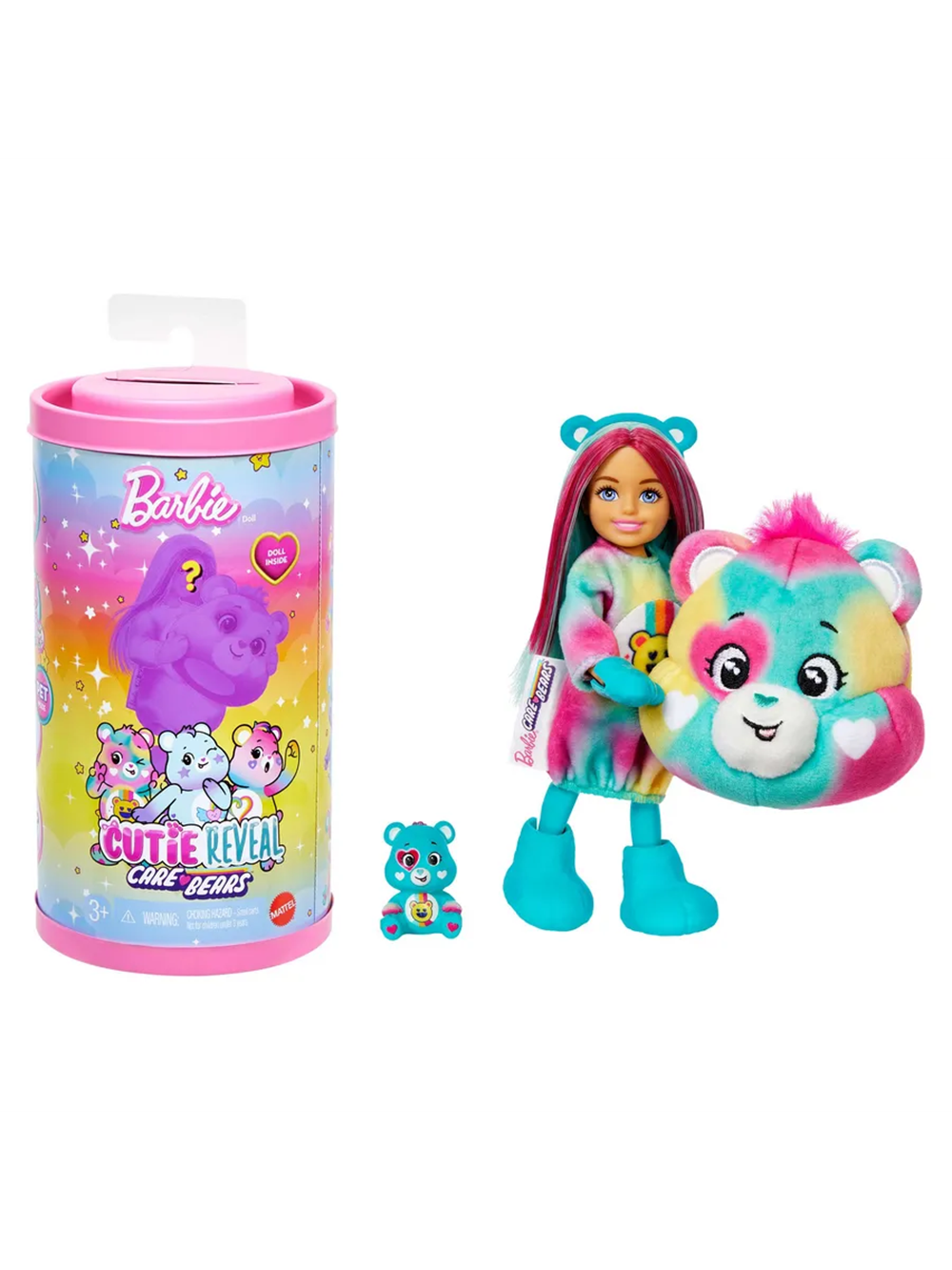 Кукла модельная Barbie Cutie Reveal Care Bears Chelsea barbiereveal_purple - фото 1