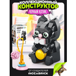 Конструктор QBRIX Серия Котики Чёрный котик 131 дет.