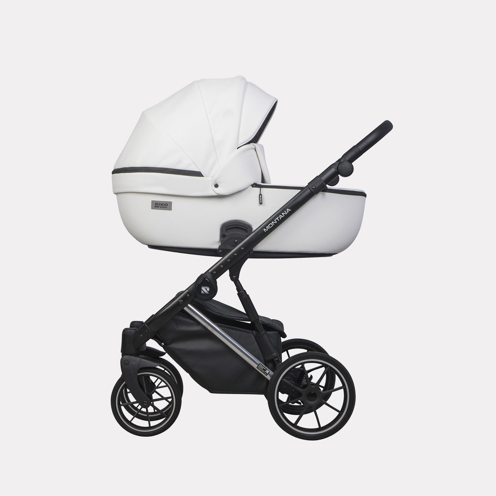 Коляска 2в1 Riko Basic Montana Premium Silver - фото 4