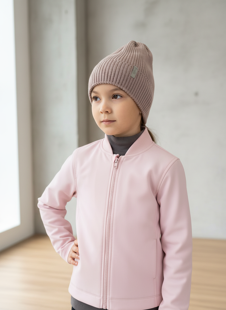 Изображение товара Шапка Arctic kids для девочек - вязаная демисезонная шапка бини