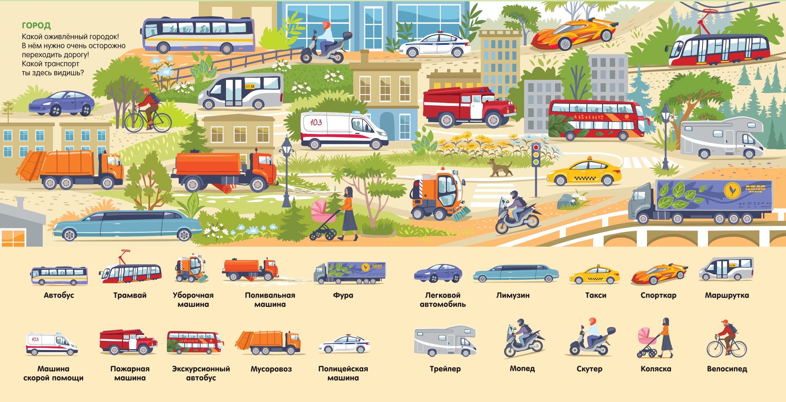 Книга АСТ Найди 101 транспорт В городе - фото 2