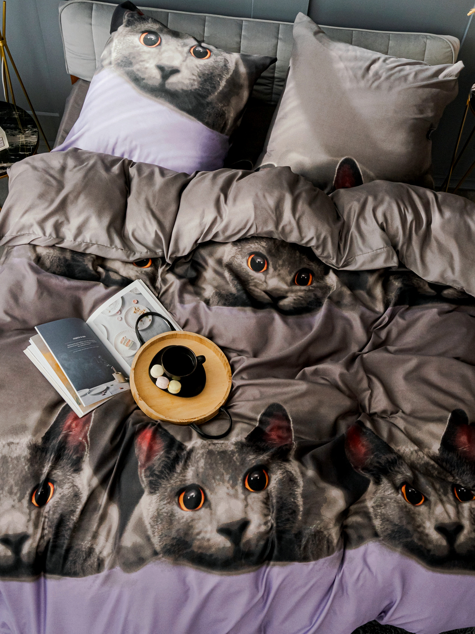 Комплект постельного белья PAVLine Котик двуспальный - фото 1