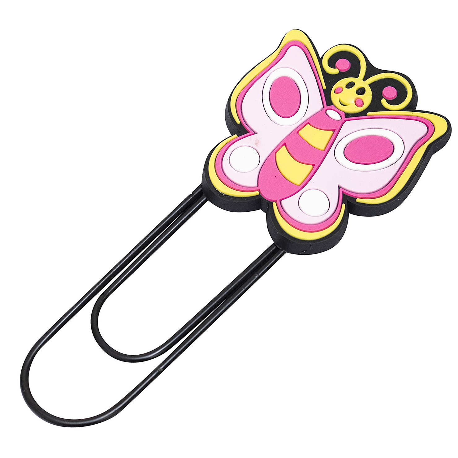 Закладка ЭВРИКА Скрепка-гигант Бабочка 1 шт. - фото 1