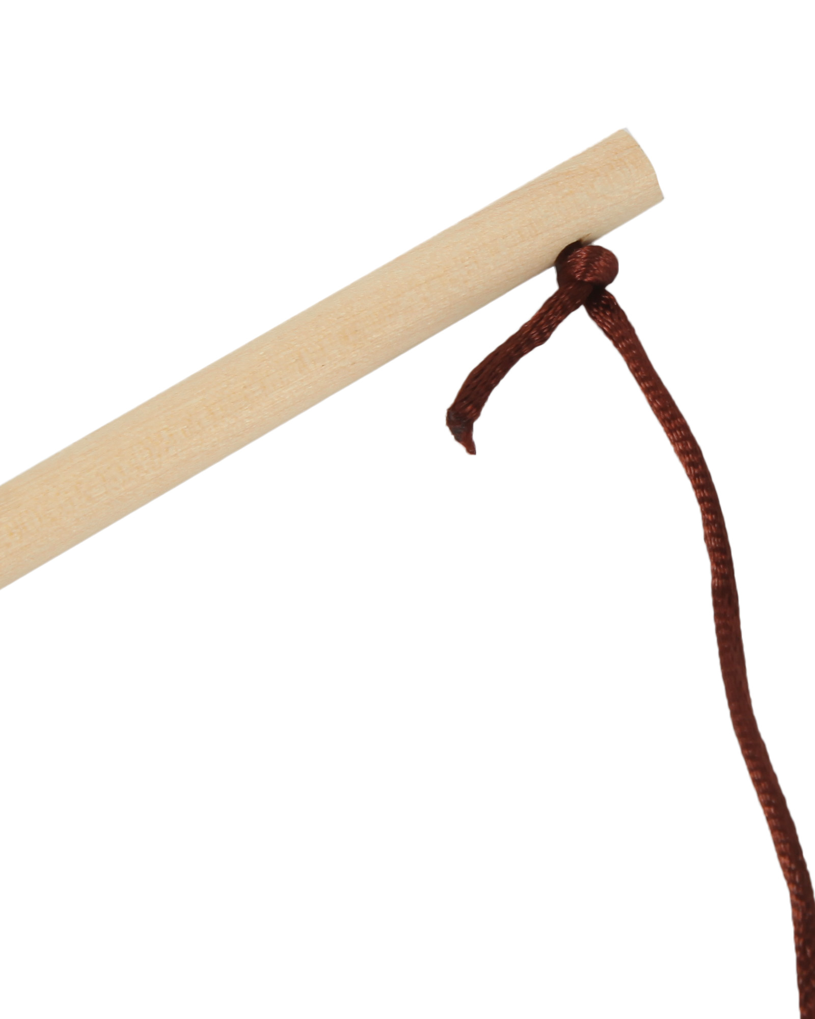 Игрушка для кошек Barbaks Дразнилка из искусственной кожи на деревянной палочке 43см - фото 4