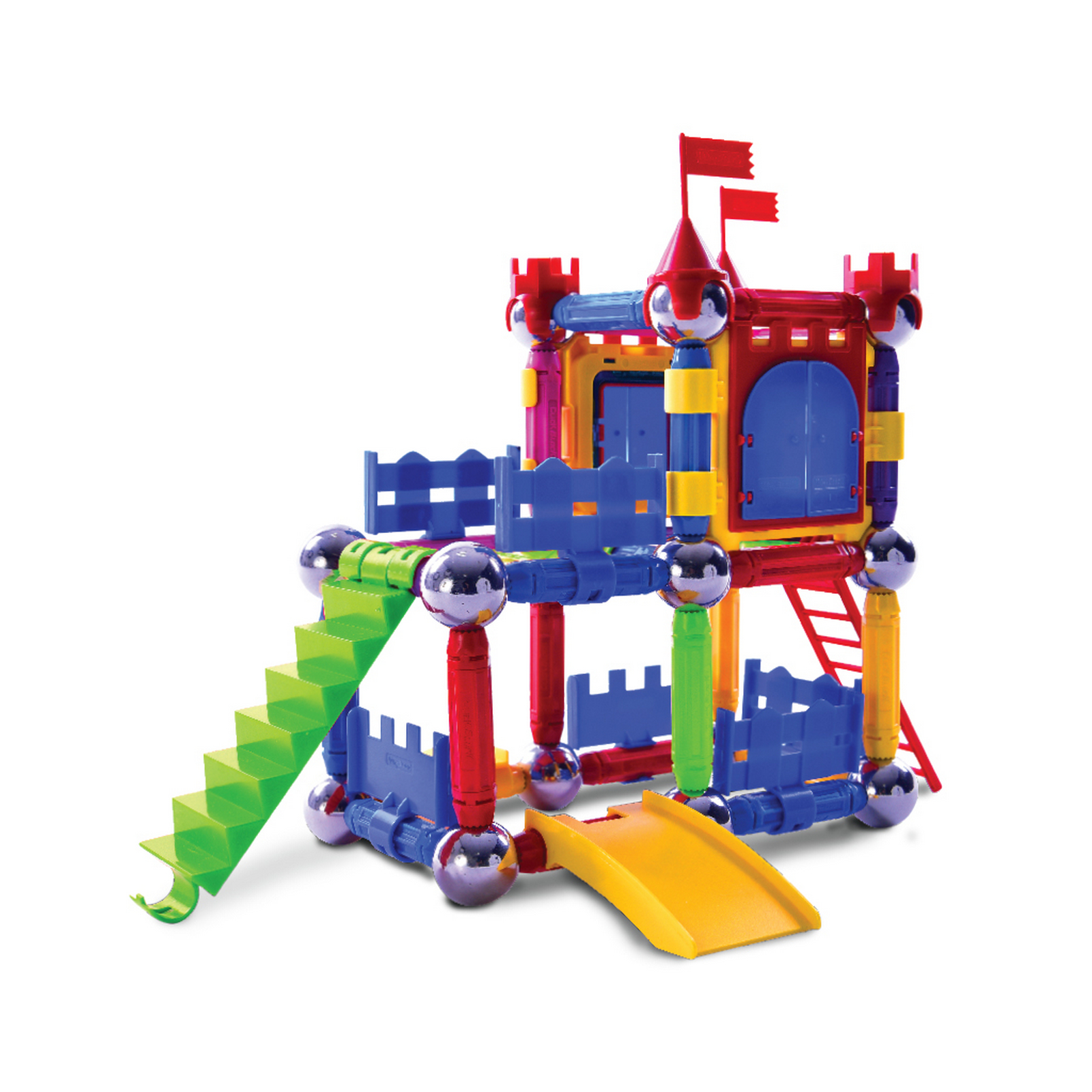 Конструктор MagKinder X-Bar Castle магнитный 66 дет. - фото 2