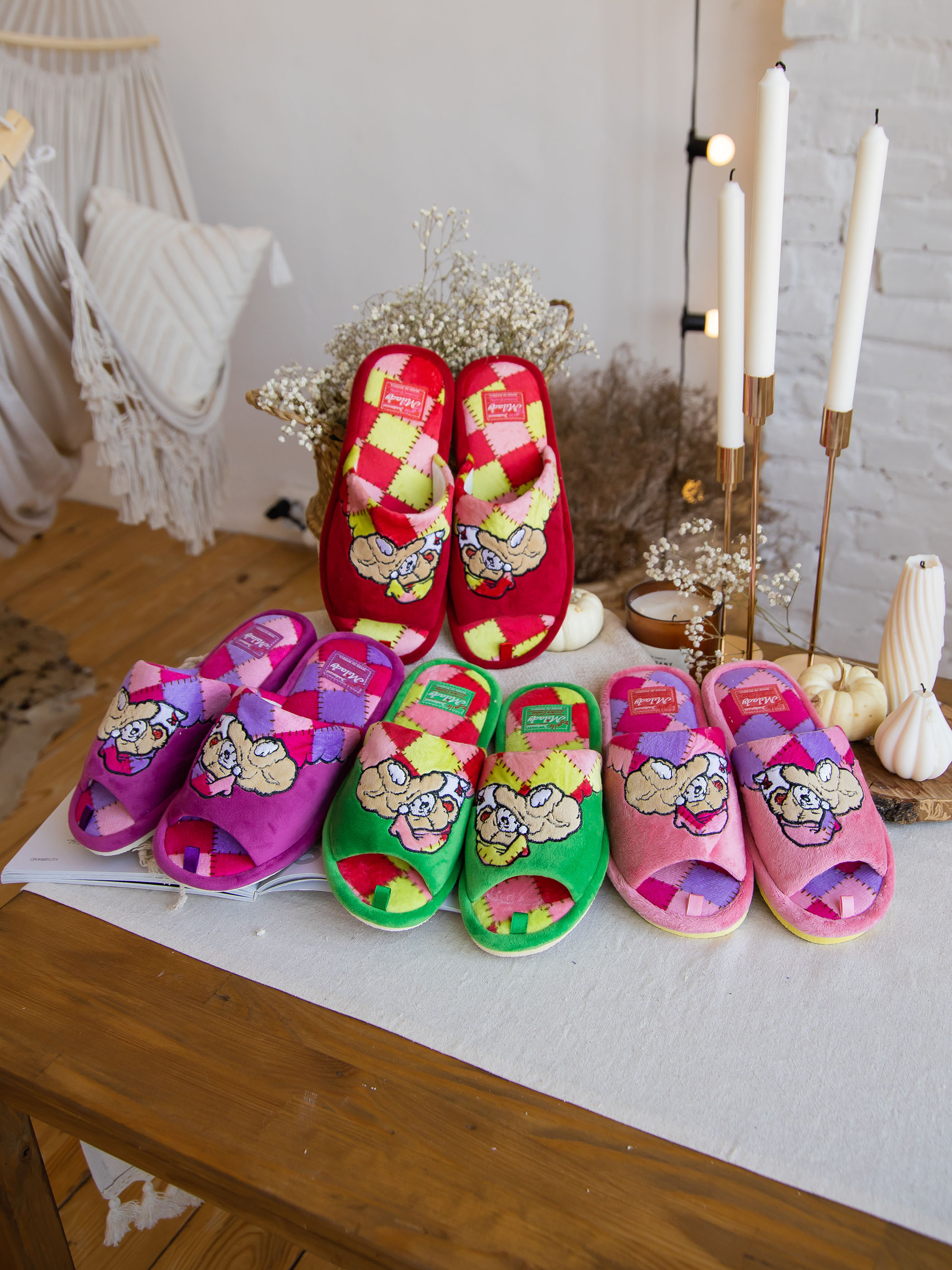 Тапочки SMILE of MILADY DW-O-8-103-07 отк. - фото 8