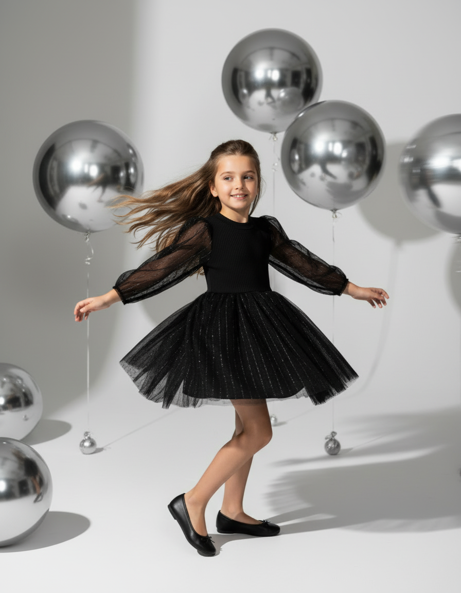 Платье Artcher kids Dress001black - фото 3