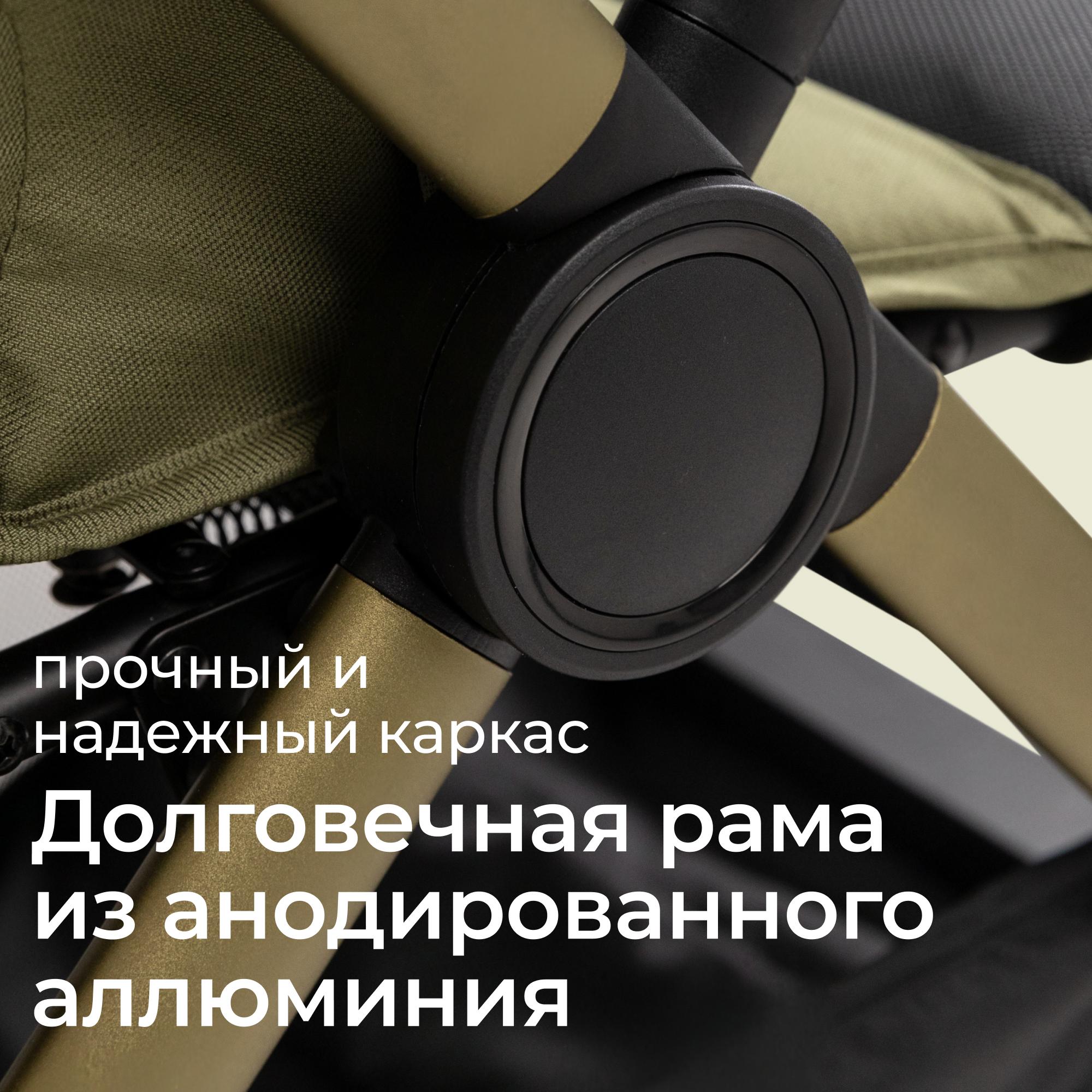 Коляска прогулочная UNIX Kids Vento с нагрузкой до 22 кг зеленый - фото 15