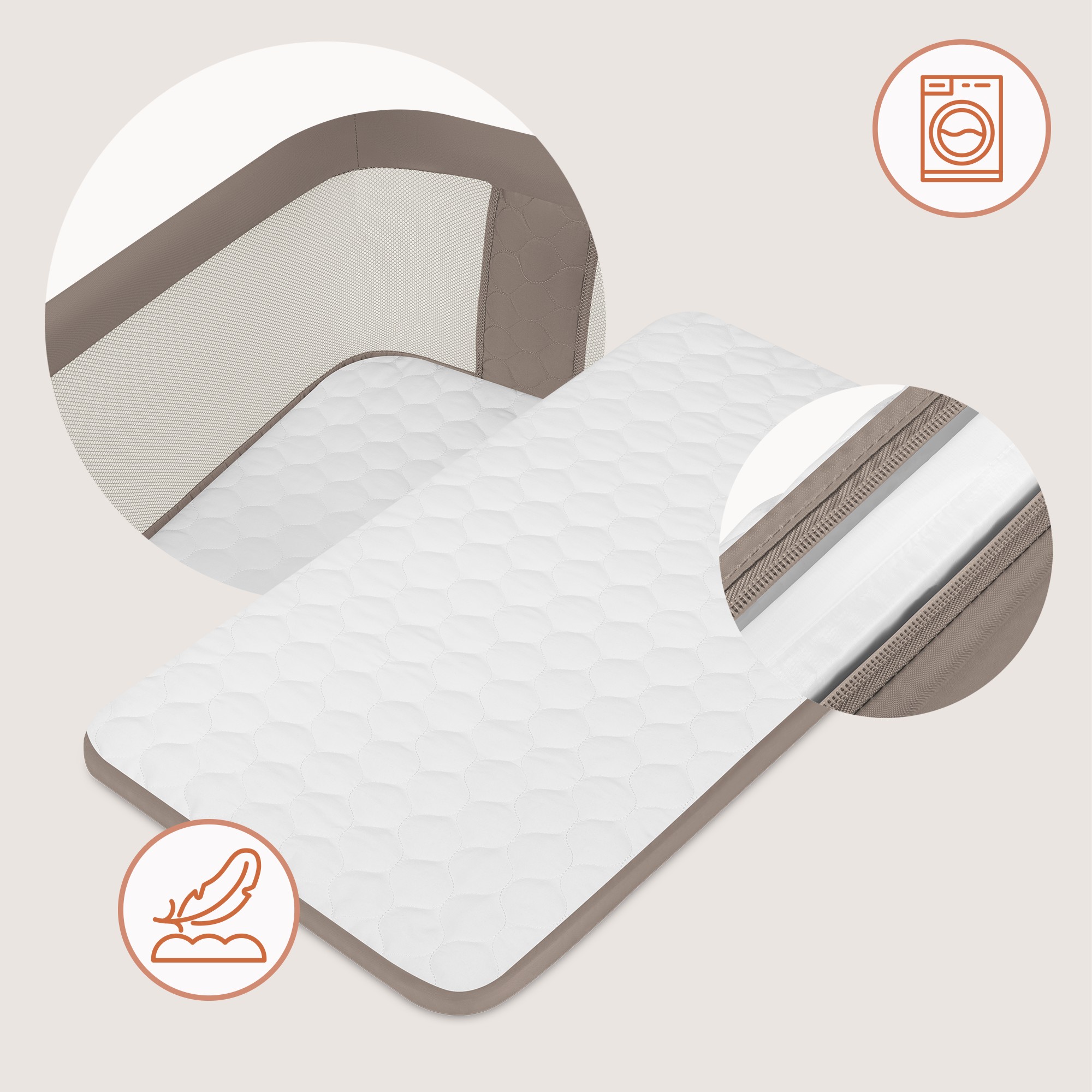 Колыбель Lionelo Pari коричневый - фото 5