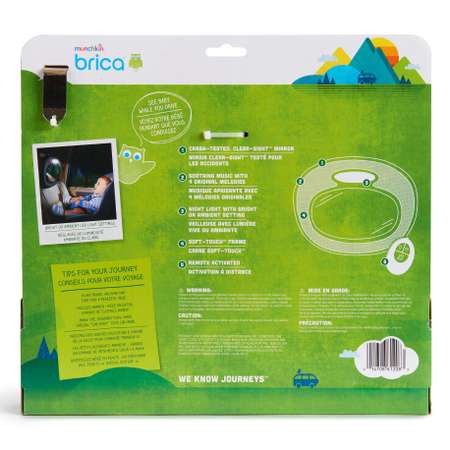 Зеркало для контроля за ребёнком Munchkin Brica Night light baby in-sight mirror музыкальное 11094