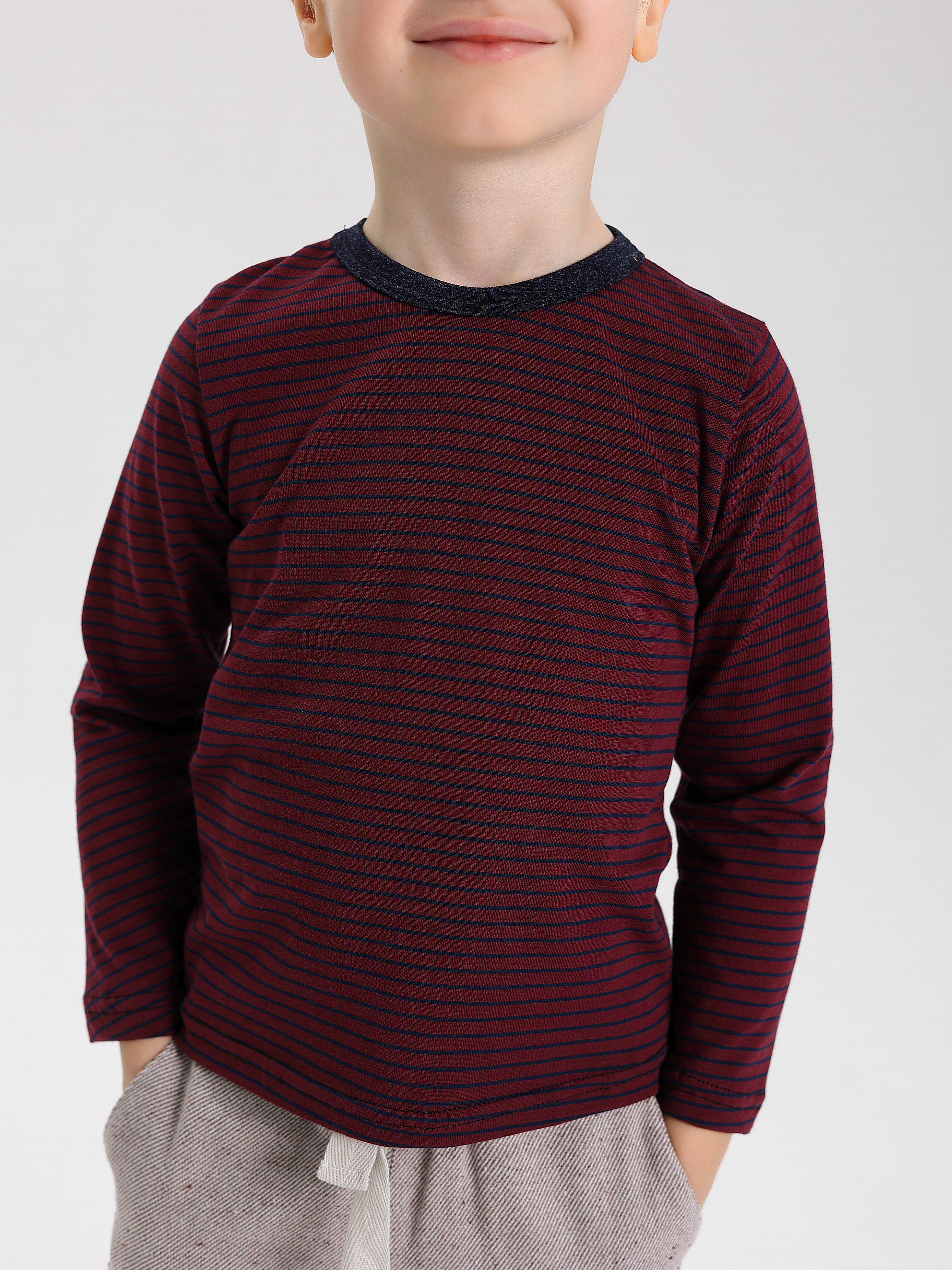 Лонгслив RobyKris 40-08-17/белбордо - фото 3