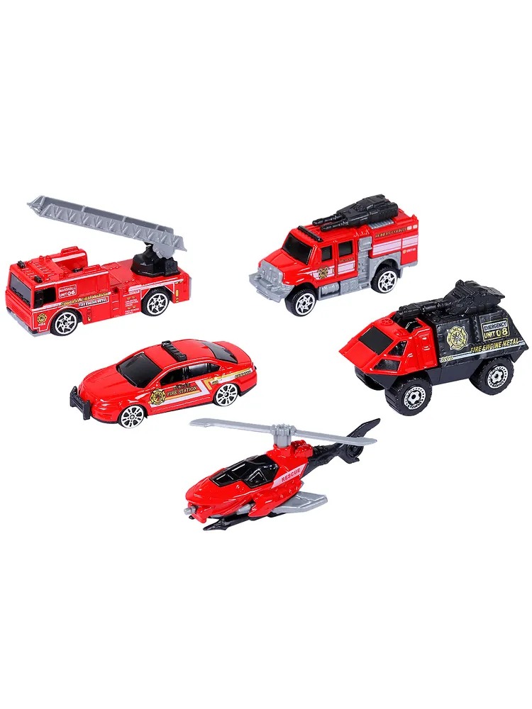 Игровой набор AUTODRIVE Машинки металлические 5шт 1:64 JB0403969 - фото 5
