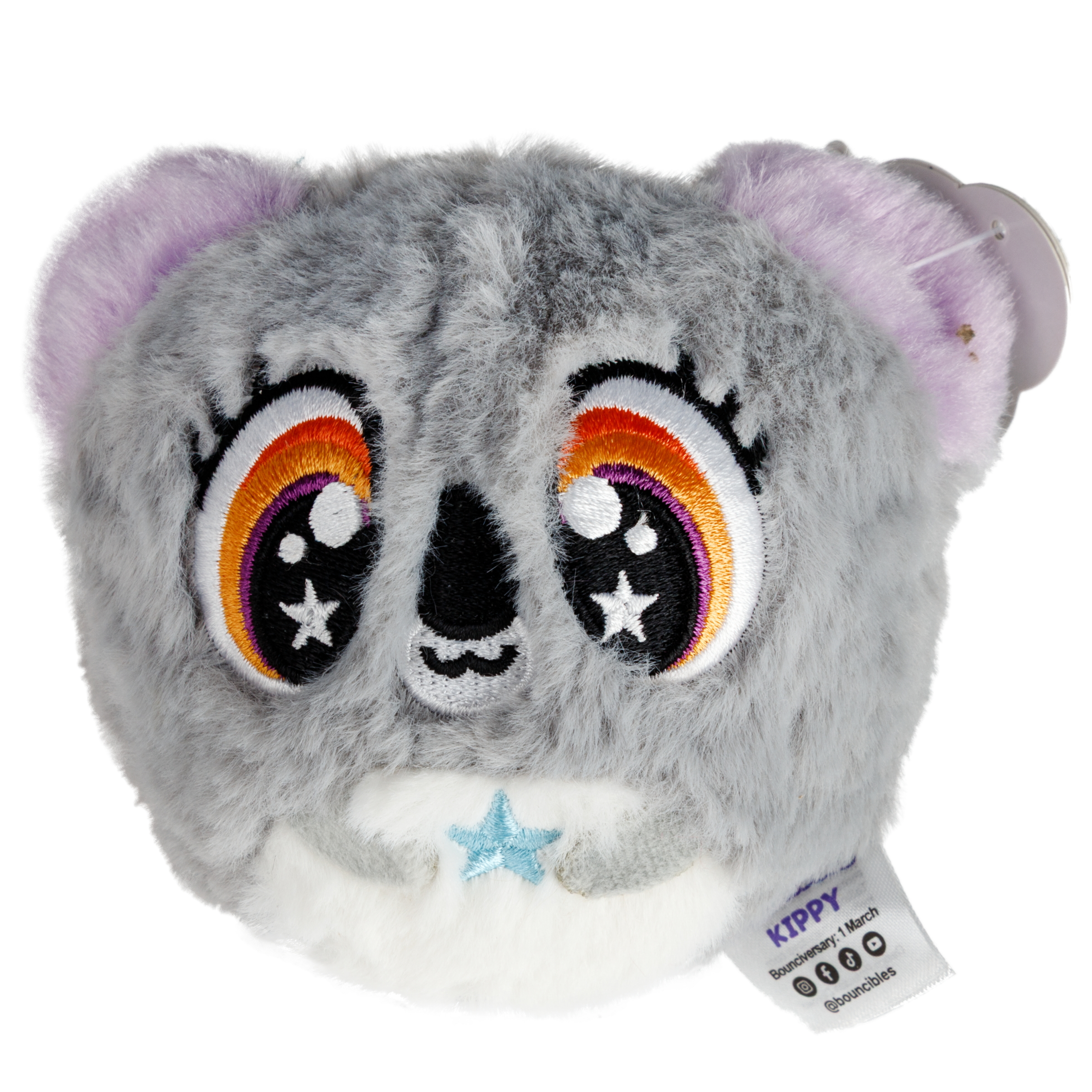 Мягкая игрушка 1TOY попрыгунчик серая коала 8 см - фото 1
